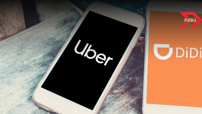Puebla refuerza normativas de transporte: Solo Uber, Didi y Niku cuentan con registro oficial