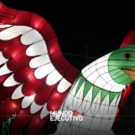 Fiestas Patrias 2025: Ajalpan ilumina sus calles con águila monumental y colores nacionales