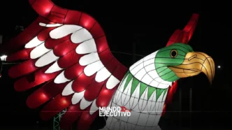Fiestas Patrias 2025: Ajalpan ilumina sus calles con águila monumental y colores nacionales